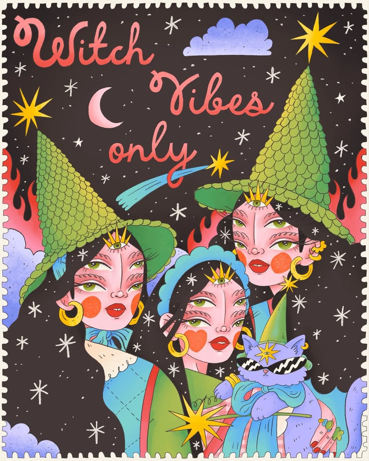 Ilustración Witch Vibes Only de Vi de Venus